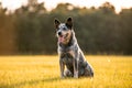 Australian Cattle Dog Blue Heeler with perfect markings Royalty Free Stock Photo