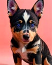 Australian Cattle puppy dog portrait