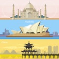 Australian, China and India