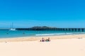 Australian coastal sand beach at Coffs Harbour, Australia