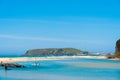 Australian coastal sand beach at Coffs Harbour, Australia