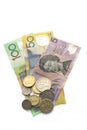 Australian coins and banknotes Royalty Free Stock Photo