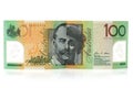 Australian Currency $100 Banknotes Royalty Free Stock Photo