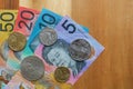Australian currency banknotes and coins