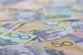 Australian Currency close-up Royalty Free Stock Photo
