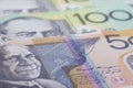 Australian Currency close-up Royalty Free Stock Photo