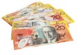 Australian Currency Pile Royalty Free Stock Photo
