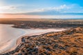 Australian desert at sunrise. Royalty Free Stock Photo