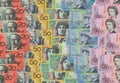 Australian dollar bank notes Royalty Free Stock Photo