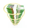 Australian dollar stack Royalty Free Stock Photo