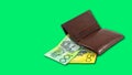 Australian dollars closeup. Royalty Free Stock Photo