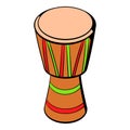 Australian ethnic drum icon cartoon