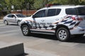 Australian Federal Police vehicle in Canberra Parliamentary Zone Australia Capital Territory