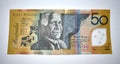Australian Fifty Dollar Note Royalty Free Stock Photo