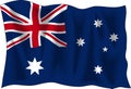 Australian flag Royalty Free Stock Photo