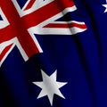 Australian Flag Closeup Royalty Free Stock Photo
