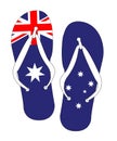Australian Flag Flip Flop Shoes