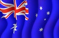 Australian Flag Royalty Free Stock Photo