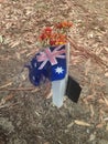 Australian Flag and Plaque on Honour Avenue Kings Park