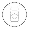 Australian food spread icon in outline style isolated on white background. Australia symbol stock vector illustration. Royalty Free Stock Photo