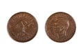 Australian Half Penny Coin Isolated