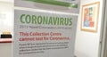 Australian Hospital No Coronavirus Testing Sign