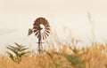 An Australian icon the old Southern cross windmill used in farms to generate power.