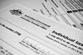 Australian Individual tax return form