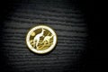 Australian Kangaroo - gold investment coin from Perth Mint Royalty Free Stock Photo