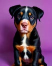 Australian Kelpie puppy dog portrait