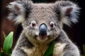 australian koala bear in eucalyptus or gum tree. australia Royalty Free Stock Photo