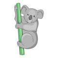 Australian koala bear icon, cartoon style Royalty Free Stock Photo