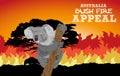 Australian Koala in Bushfire - Australian Bush Fire Appeal