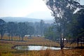 Australian landscape with dams