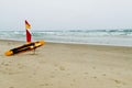 Australian lifeguard gear on the beach