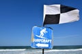 Australian Lifeguards Beach Safety Flags Royalty Free Stock Photo