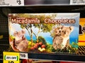 Australian macadamia chocolates with cute koala image on packaging, is the most famous sweet as souvenir for a tourist.