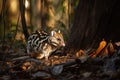 Australian marsupial, the Eastern Spotted Quoll Royalty Free Stock Photo