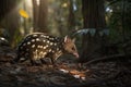 Australian marsupial, the Eastern Spotted Quoll Royalty Free Stock Photo