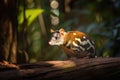 Australian marsupial, the Eastern Spotted Quoll Royalty Free Stock Photo