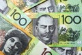 Australian Money Background Royalty Free Stock Photo