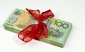 Australian money gift Royalty Free Stock Photo