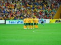 Australian National Football Team Huddle