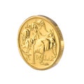 Australian One Dollar Coin Money Royalty Free Stock Photo