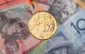 Australian dollar coin and bank notes