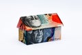 Australian Origami Money House Royalty Free Stock Photo