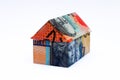 Australian Origami Money House Royalty Free Stock Photo