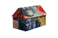 Australian Origami Money House Royalty Free Stock Photo