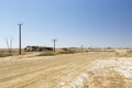 Australian Outback abandoned derelict house on the side of a dirt road in Marree, South Australia Royalty Free Stock Photo