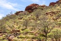 Australian outback desert, Kings Canyon, Northern Territory, Watarrka National Park, Australia Royalty Free Stock Photo